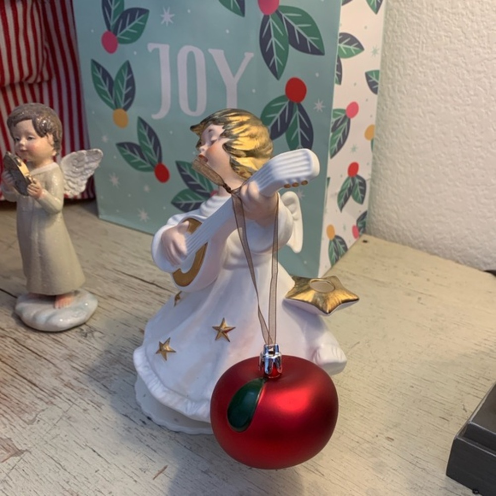 4 pc 🍎 IKEA Apple Christmas ornaments decorations holiday decor red fruit new